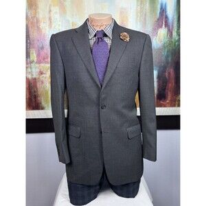 Burberry London Mens Gray Pinhead Sport Coat 38R MSRP $994